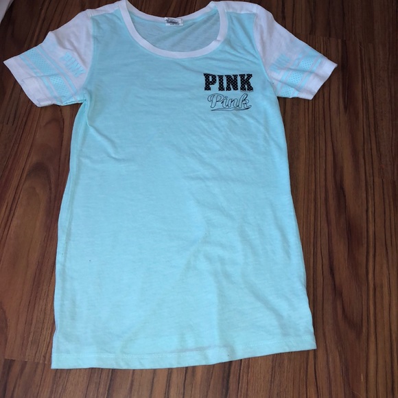 PINK Victoria's Secret Tops - Cute Mint Sporty Pink T-Shirt! Taking offers